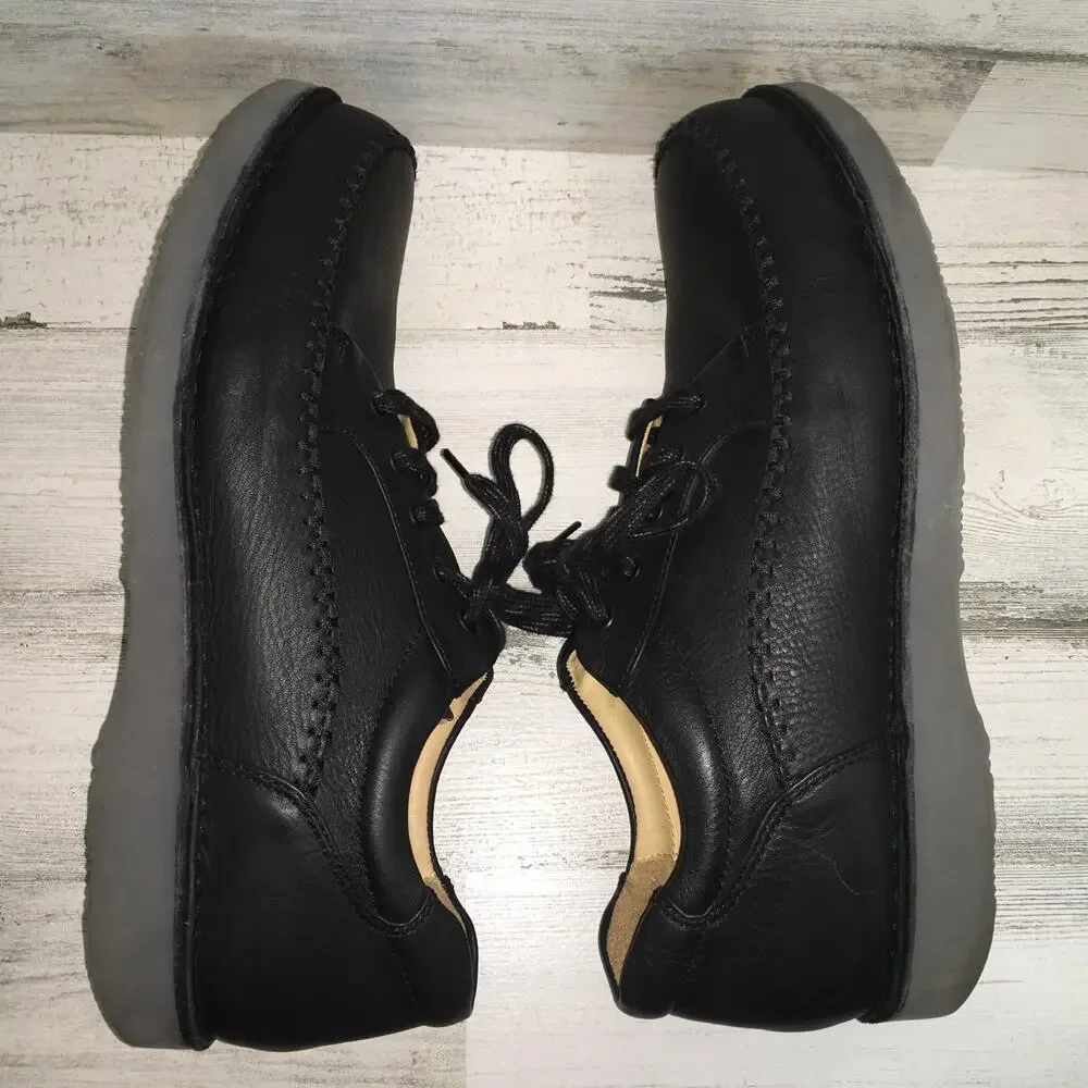 Samuel Hubbard Mens 13 Wide Get Up Moc Black Leather Casual Shoe Quiet Luxury